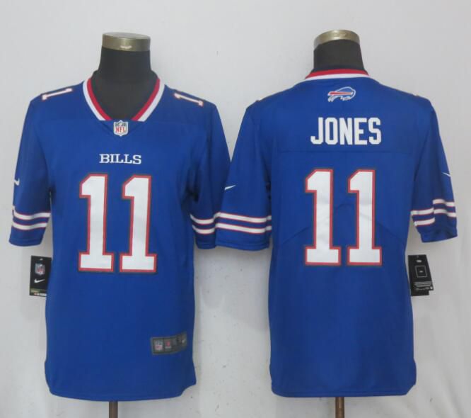 Men Buffalo Bills 11 Jones Blue Vapor Untouchable Limited Player Nike NFL Jerseys